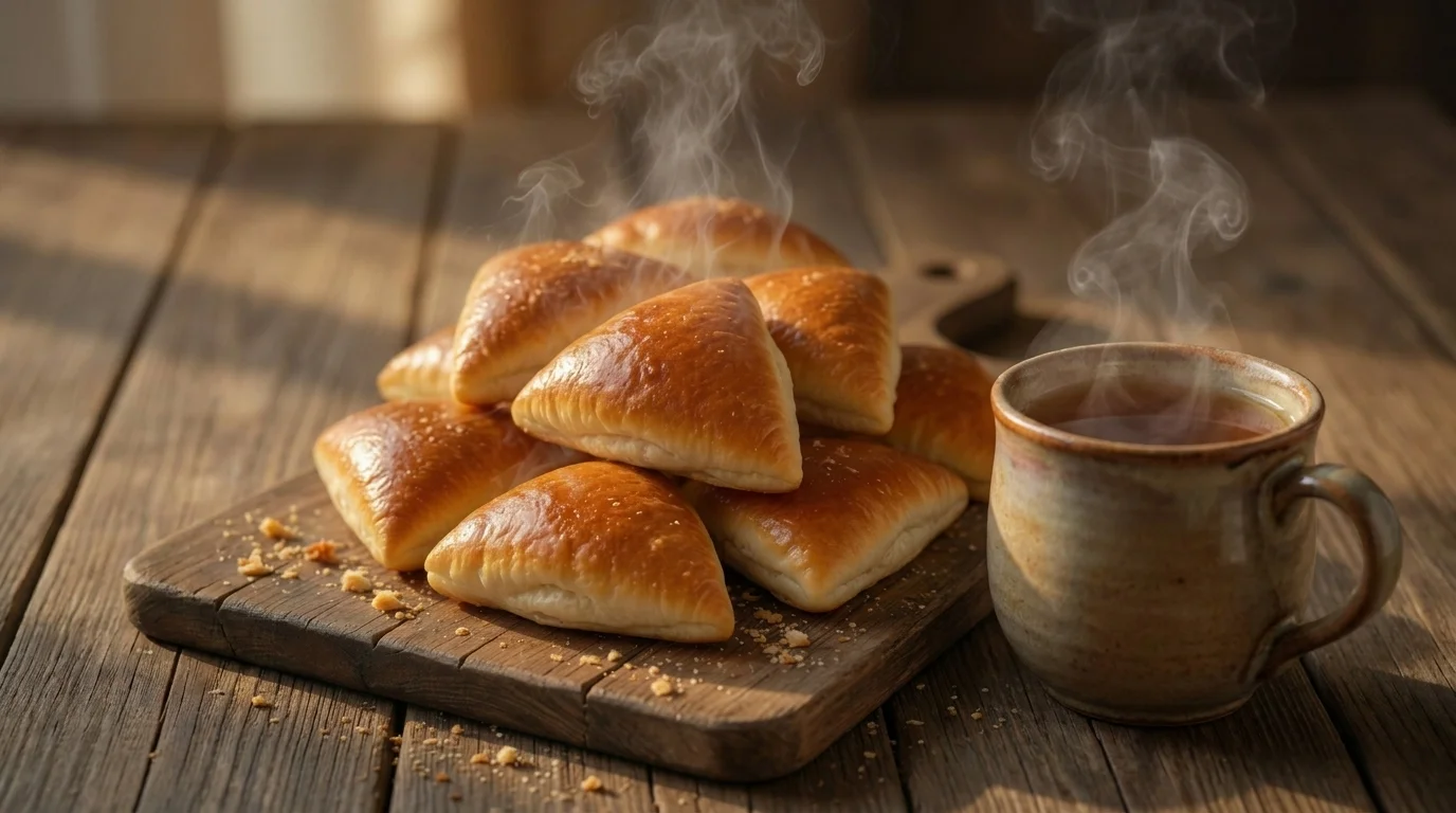 Пирожки печёные капуста